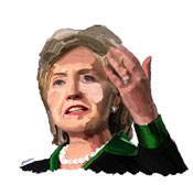 hillary clinton painting