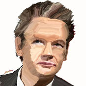 julian assange painting