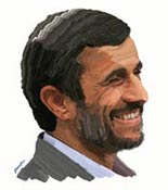 Mahmoud Ahmadinejad painting