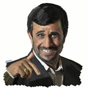 Mahmoud Ahmadinejad painting